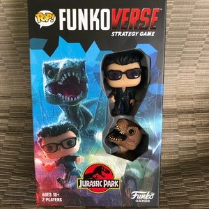 Funkoverse JURASSIC PARK strategy game with 2 characters FUNKO POP